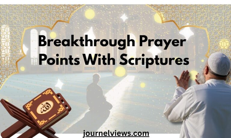 Breakthrough Prayer Points With Scriptures