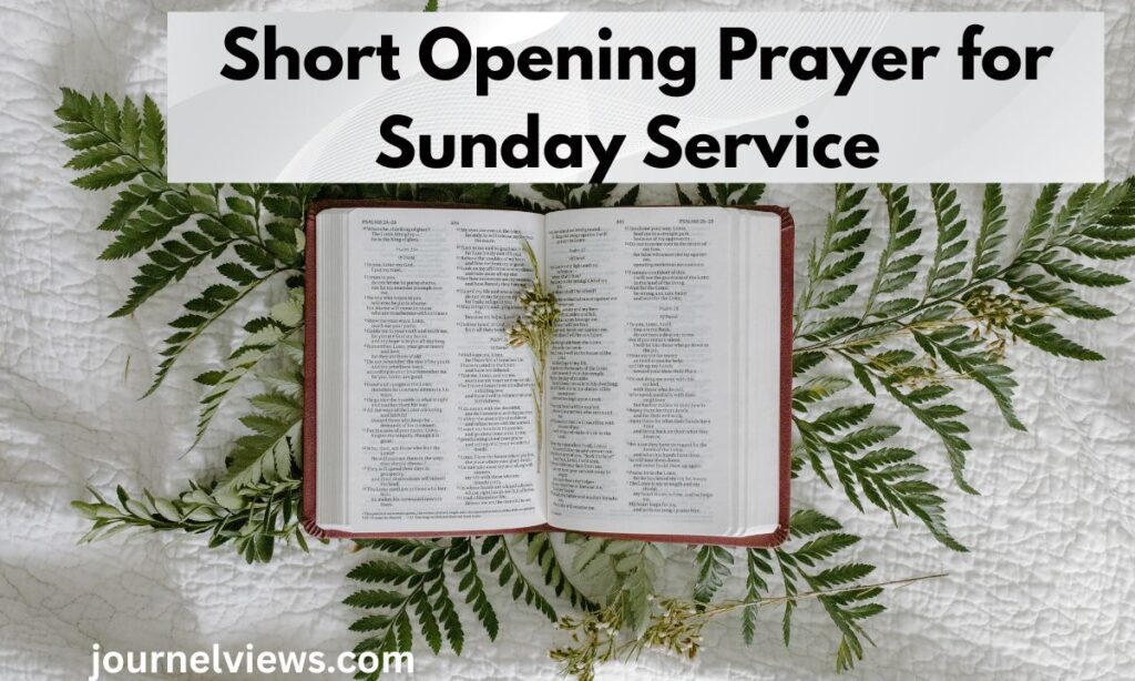 Short Opening Prayer for Sunday Service