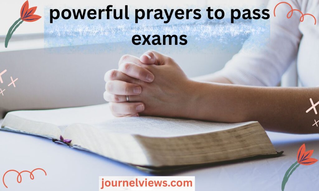 powerful prayers to pass exams